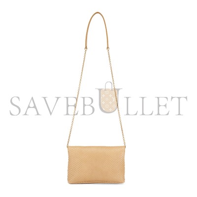YSL CASSANDRE TEXTURED LEATHER CHAIN POUCH 819271 (19*12*3cm)